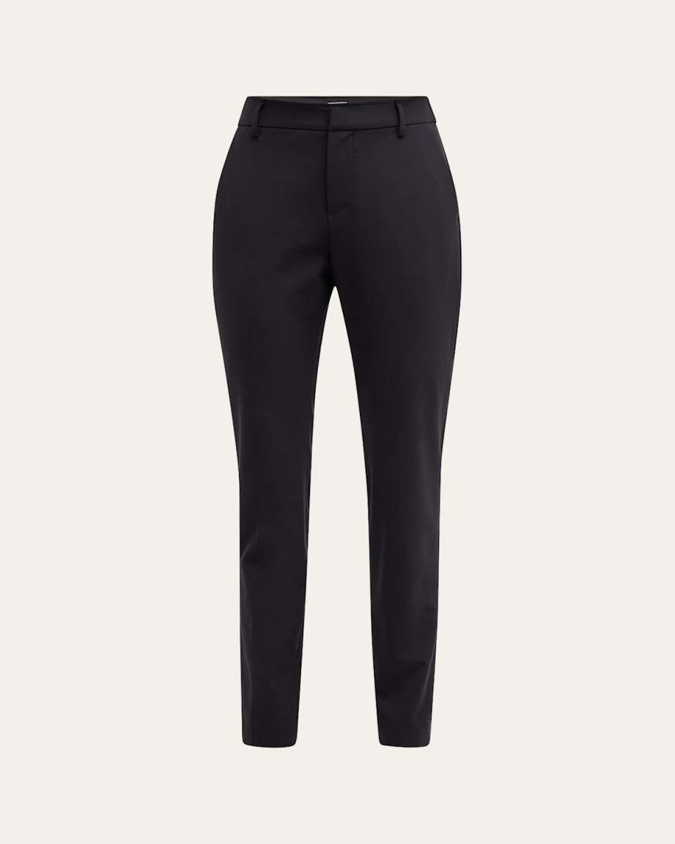 Trop Lux Slim-Leg Slit Pants